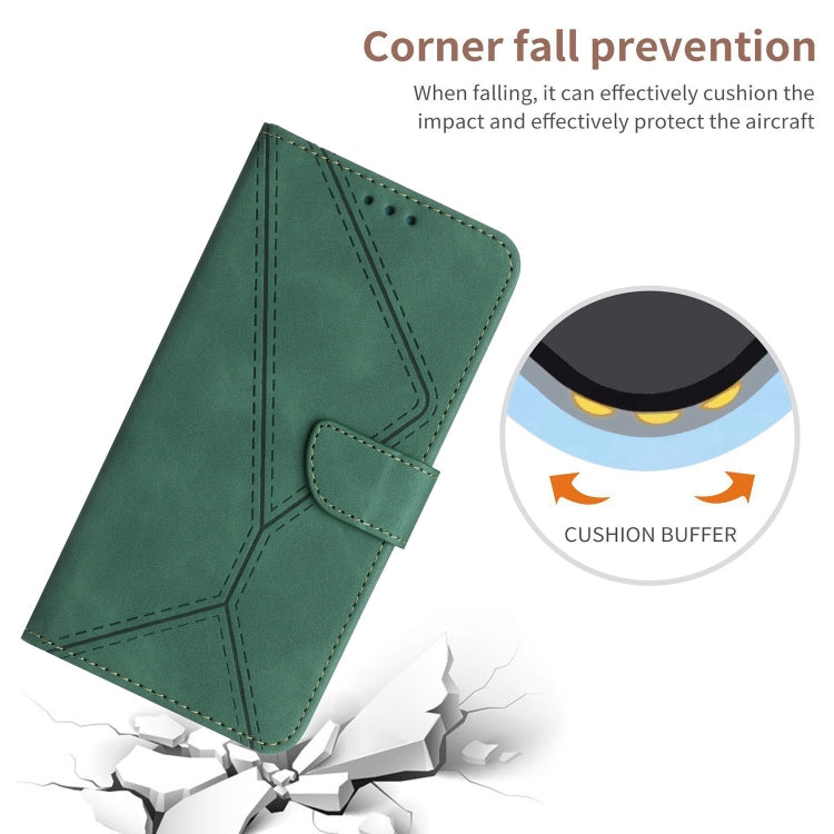 For Samsung Galaxy S22+ 5G Stitching Embossed Leather Phone Case(Green) - free shipping - PMC TechLife - Order now!
