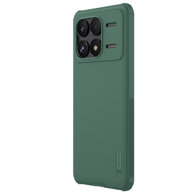 For Xiaomi Redmi K70 / K70 Pro NILLKIN Frosted Shield Pro PC + TPU Phone Case(Green) - K70 Pro Cases by NILLKIN | Online Shopping South Africa | PMC Jewellery