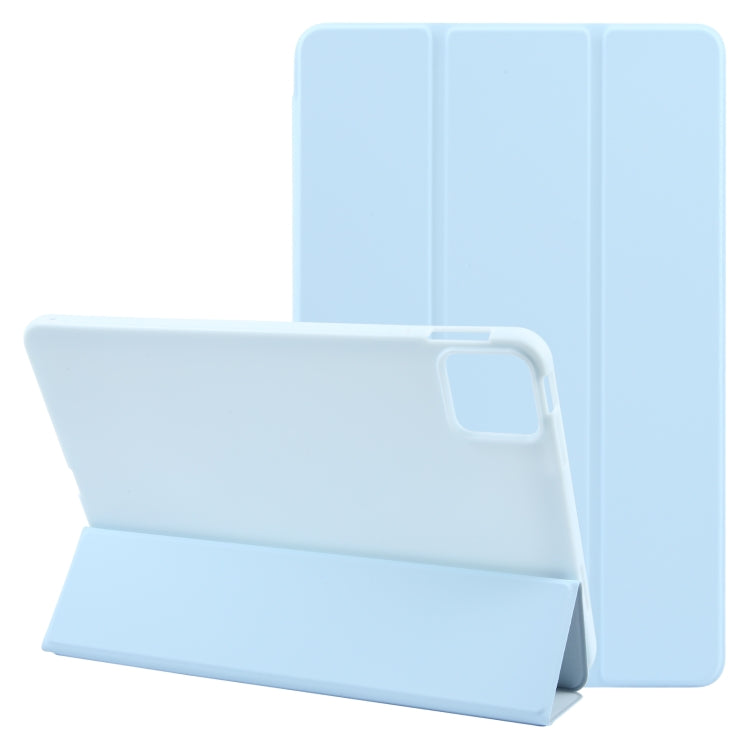 For Xiaomi Pad 6 / Pad 6 Pro Three-fold Holder Flip Tablet Leather Case(Sky Blue) - free shipping - PMC TechLife - Order now!