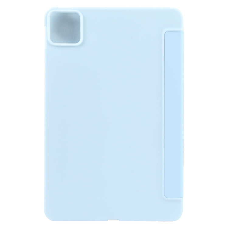For Xiaomi Pad 6 / Pad 6 Pro Three-fold Holder Flip Tablet Leather Case(Sky Blue) - free shipping - PMC TechLife - Order now!