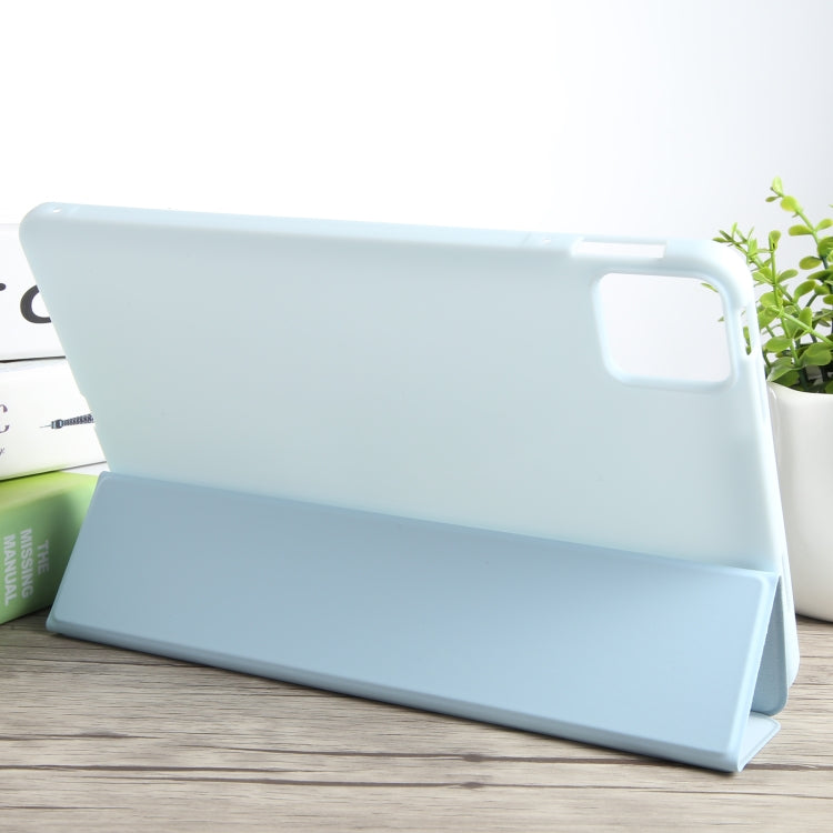 For Xiaomi Pad 6 / Pad 6 Pro Three-fold Holder Flip Tablet Leather Case(Sky Blue) - free shipping - PMC TechLife - Order now!