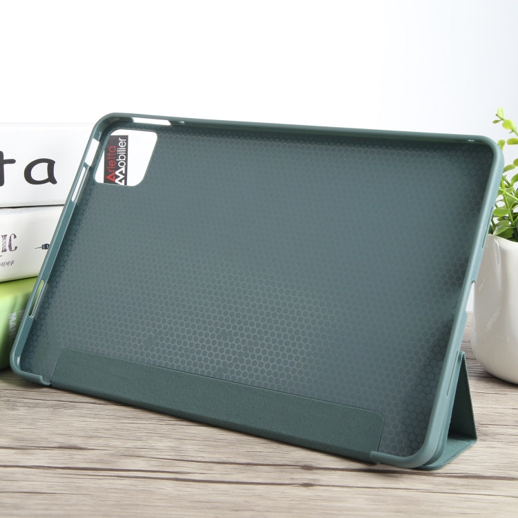 For Xiaomi Pad 6 / Pad 6 Pro Three-fold Holder Flip Tablet Leather Case(Dark Green) - free shipping - PMC TechLife - Order now!