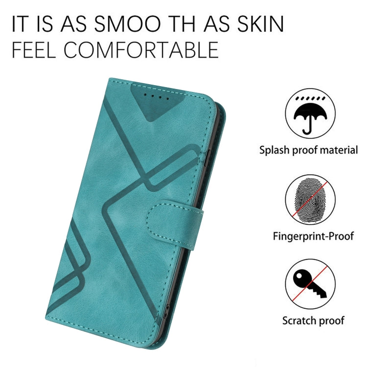 For Honor 20S Russia /20 lite Russia  Line Pattern Skin Feel Leather Phone Case(Light Blue) - Honor Cases by PMC Jewellery | Online Shopping South Africa | PMC Jewellery