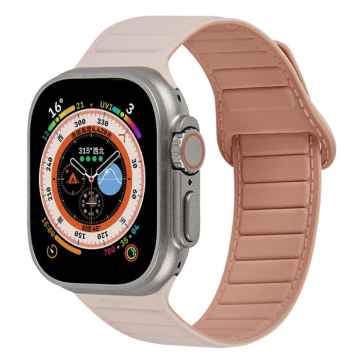 For Apple Watch 2 38mm Loop Magnetic Silicone Watch Band(Pink) - Watch Bands by PMC TechLife | Online Shopping South Africa | PMC TechLife