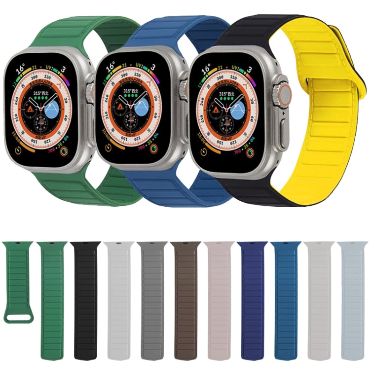 For Apple Watch SE 40mm Loop Magnetic Silicone Watch Band(Starlight Orange) - Watch Bands by PMC TechLife | Online Shopping South Africa | PMC TechLife