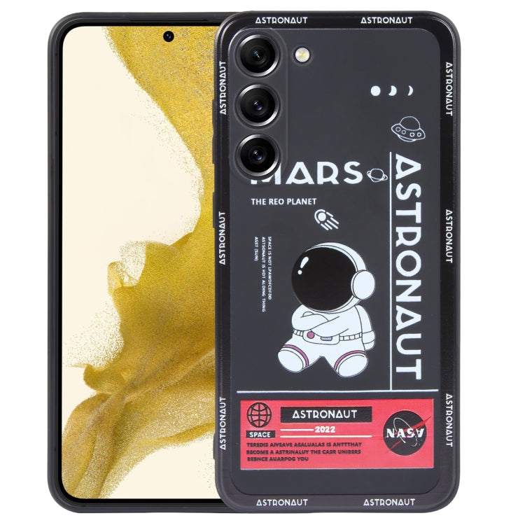 For Samsung Galaxy S20 Astronaut Pattern Silicone Straight Edge Phone Case(Mars Astronaut-Black) - free shipping - PMC TechLife - Order now!