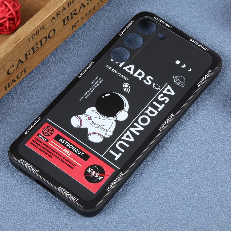 For Samsung Galaxy S20 Astronaut Pattern Silicone Straight Edge Phone Case(Mars Astronaut-Black) - free shipping - PMC TechLife - Order now!
