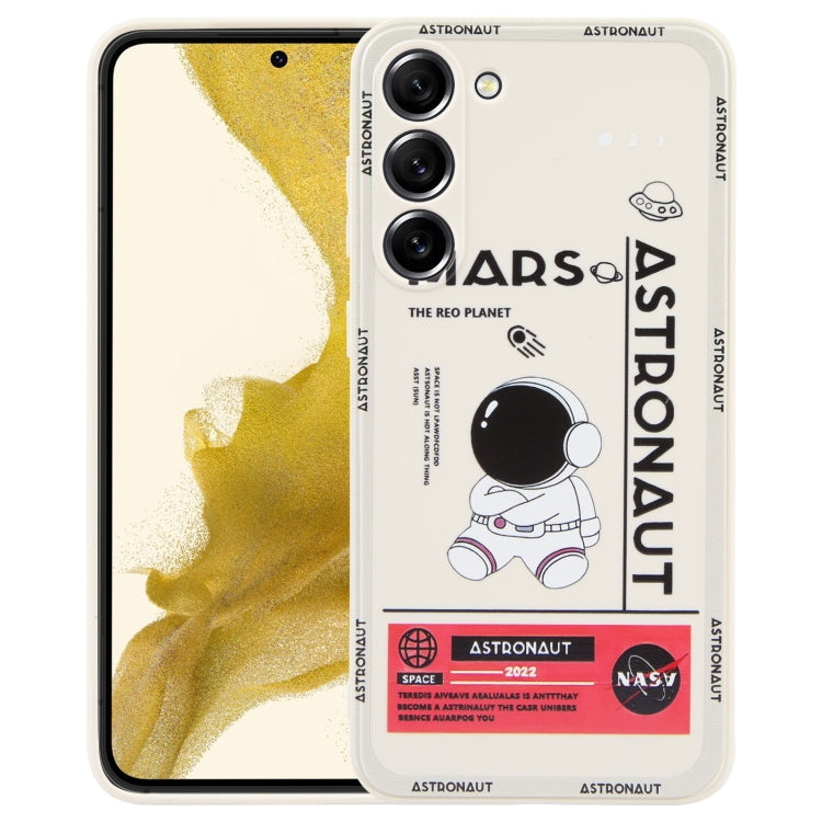 For Samsung Galaxy A81 Astronaut Pattern Silicone Straight Edge Phone Case(Mars Astronaut-White) - free shipping - PMC TechLife - Order now!