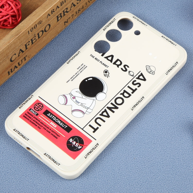For Samsung Galaxy A71 Astronaut Pattern Silicone Straight Edge Phone Case(Mars Astronaut-White) - free shipping - PMC TechLife - Order now!