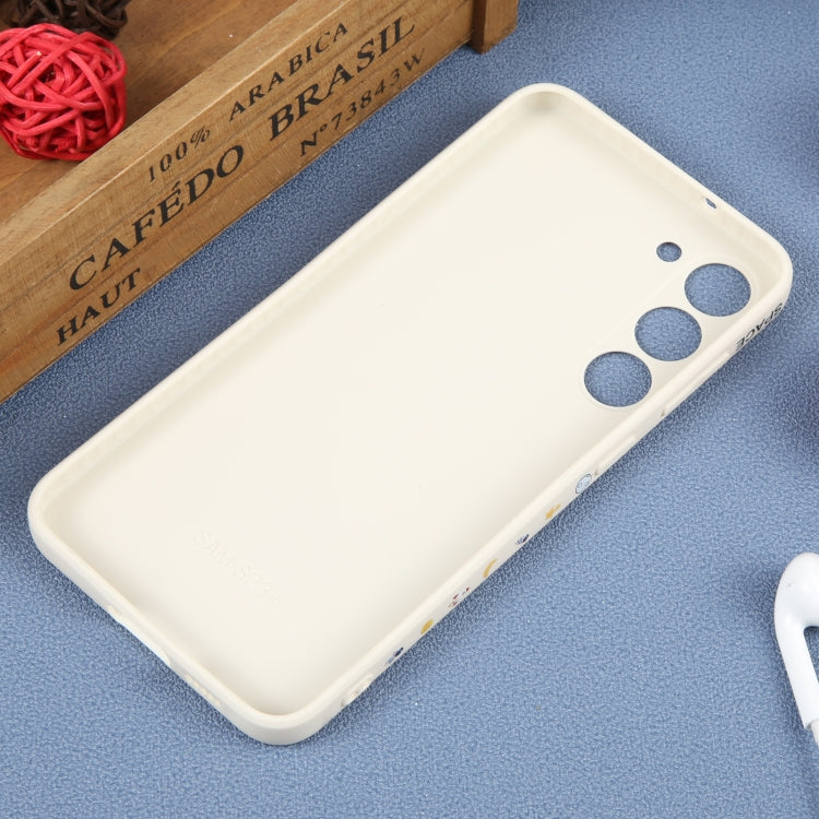 For Samsung Galaxy A12 Astronaut Pattern Silicone Straight Edge Phone Case(Planet Landing-White) - free shipping - PMC TechLife - Order now!