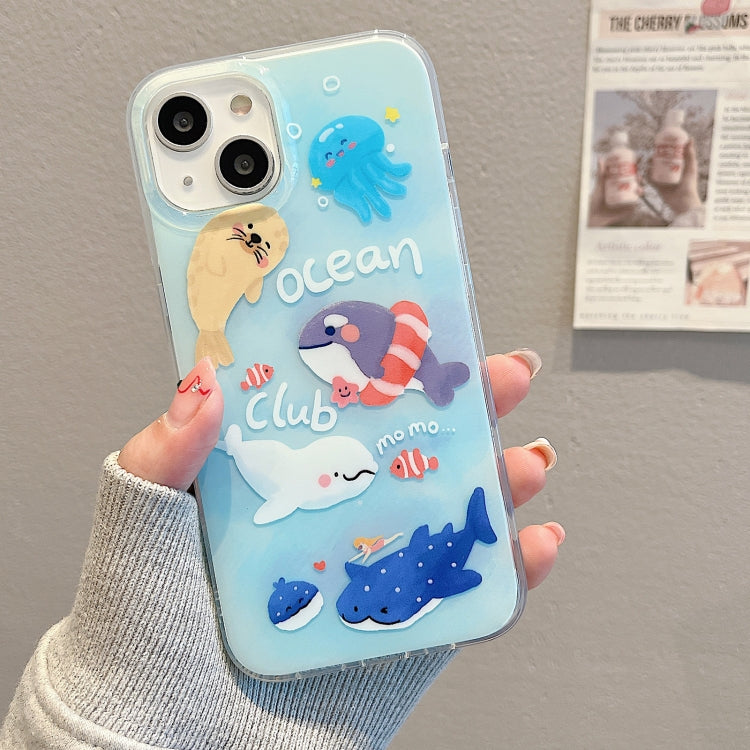 For iPhone 13 Pro Max IMD Cute Animal Pattern Phone Case(Seal) - free shipping - PMC TechLife - Order now!