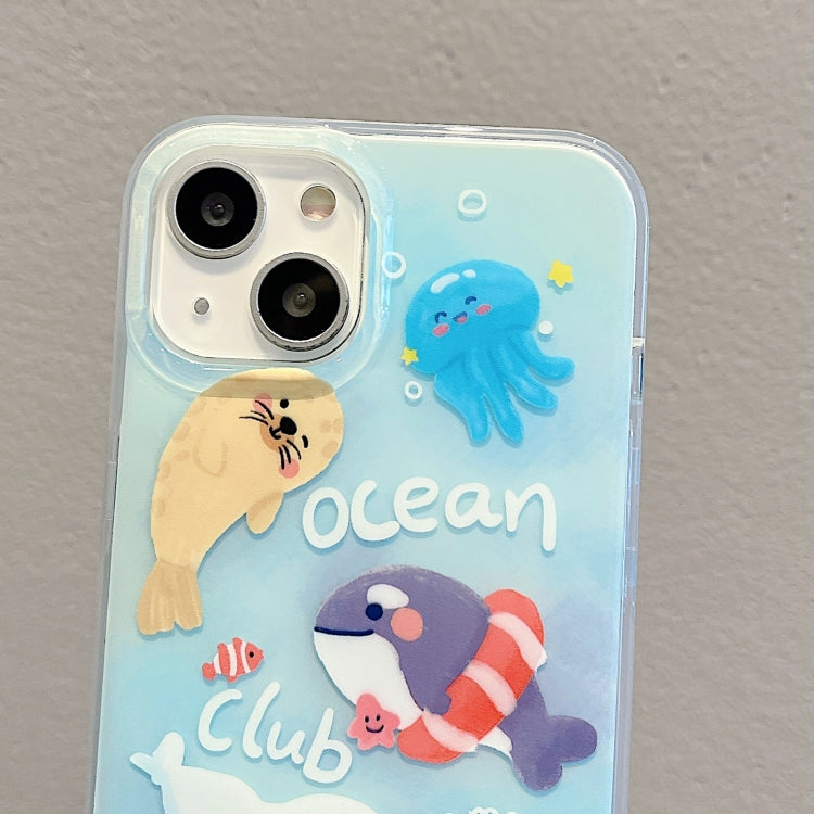For iPhone 13 Pro Max IMD Cute Animal Pattern Phone Case(Seal) - free shipping - PMC TechLife - Order now!