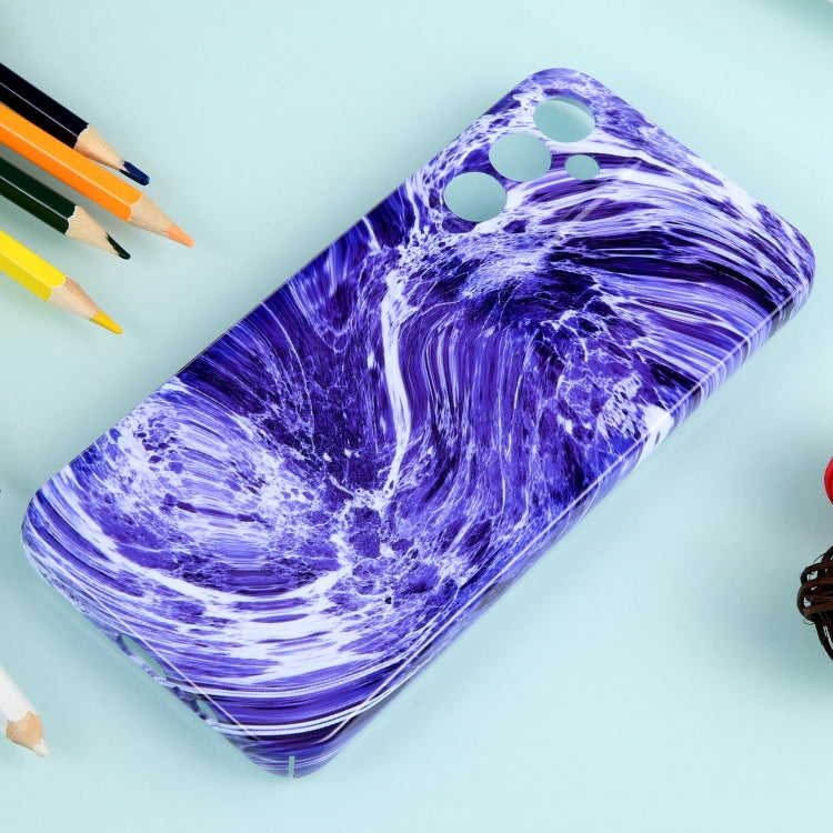 For Samsung Galaxy S22 5G Marble Pattern Phone Case(Purple White) - free shipping - PMC TechLife - Order now!