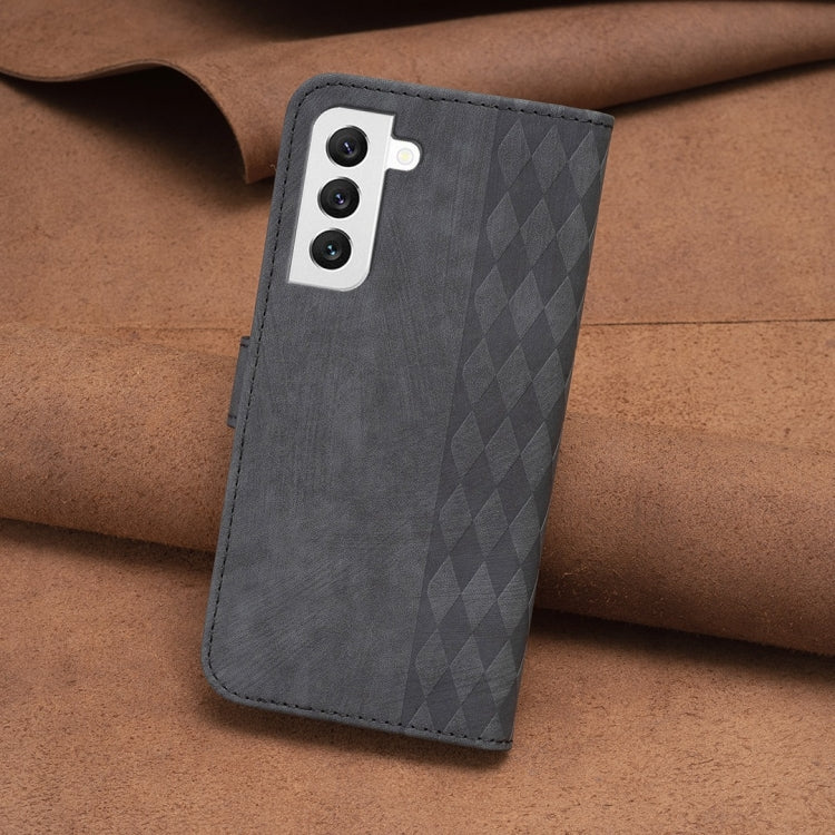 For Samsung Galaxy S22+ 5G Plaid Embossed Leather Phone Case(Black) - free shipping - PMC TechLife - Order now!