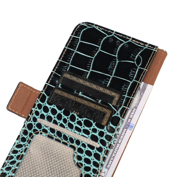 For Xiaomi Redmi Note 12S 4G Crocodile Top Layer Cowhide Leather Phone Case(Green) - Xiaomi Cases by PMC TechLife | Online Shopping South Africa | PMC TechLife