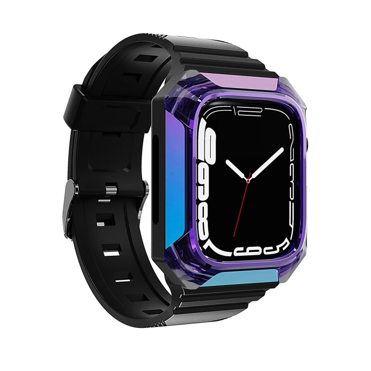 Armor Case Integrated TPU Watch Band For Apple Watch SE 40mm(Purple) - Watch Bands by PMC TechLife | Online Shopping South Africa | PMC TechLife