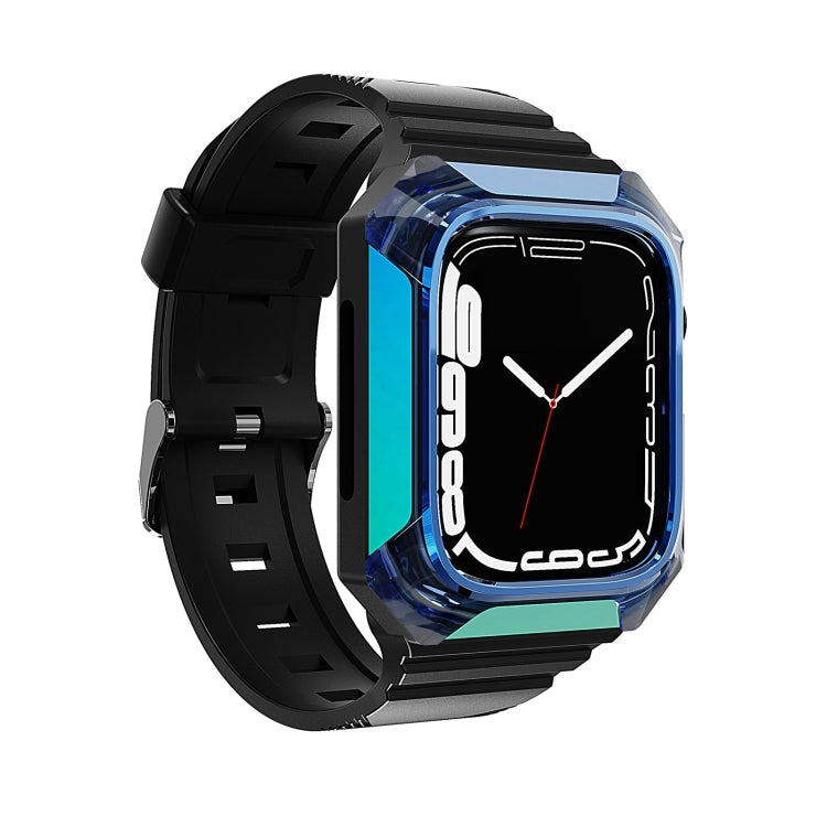 Armor Case Integrated TPU Watch Band For Apple Watch 2 42mm(Blue) - Watch Bands by PMC TechLife | Online Shopping South Africa | PMC TechLife