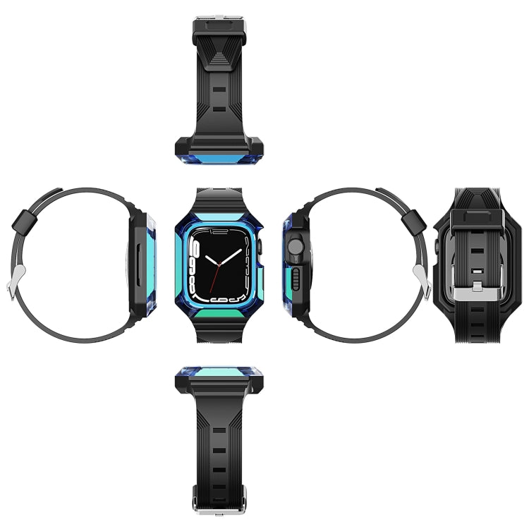 Armor Case Integrated TPU Watch Band For Apple Watch 3 38mm(Black) - Watch Bands by PMC TechLife | Online Shopping South Africa | PMC TechLife