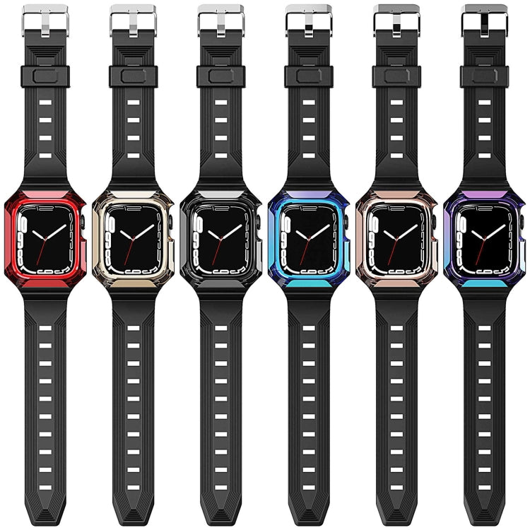 Armor Case Integrated TPU Watch Band For Apple Watch 4 40mm(Red) - Watch Bands by PMC TechLife | Online Shopping South Africa | PMC TechLife
