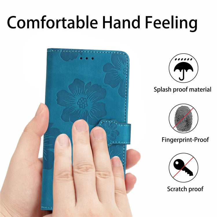 For Xiaomi 12 Lite Flower Embossing Pattern Leather Phone Case(Blue) - free shipping - PMC TechLife - Order now!