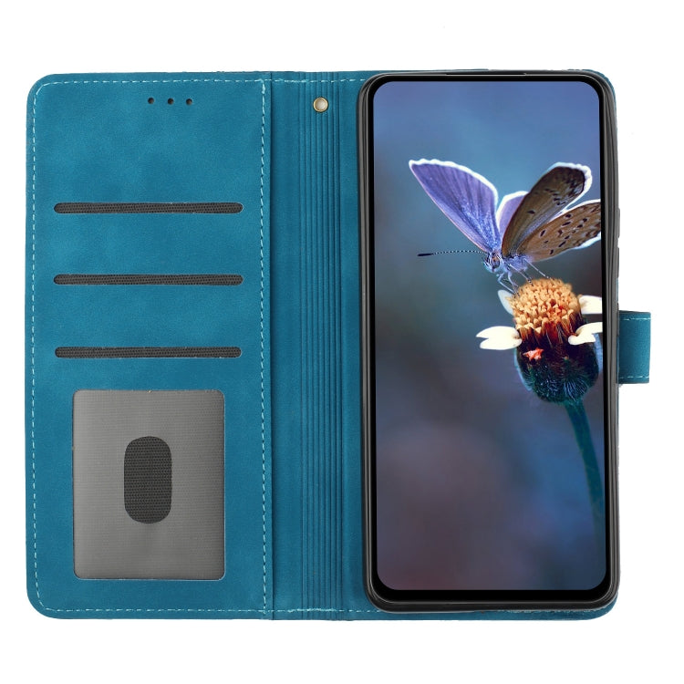 For Xiaomi Redmi A1 Flower Embossing Pattern Leather Phone Case(Blue) - free shipping - PMC TechLife - Order now!