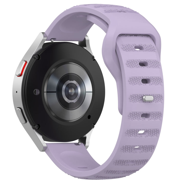 20mm Universal Dots Pattern Silicone Replacement Watch Band(Purple) - 20mm Bands by PMC TechLife | Online Shopping South Africa | PMC TechLife