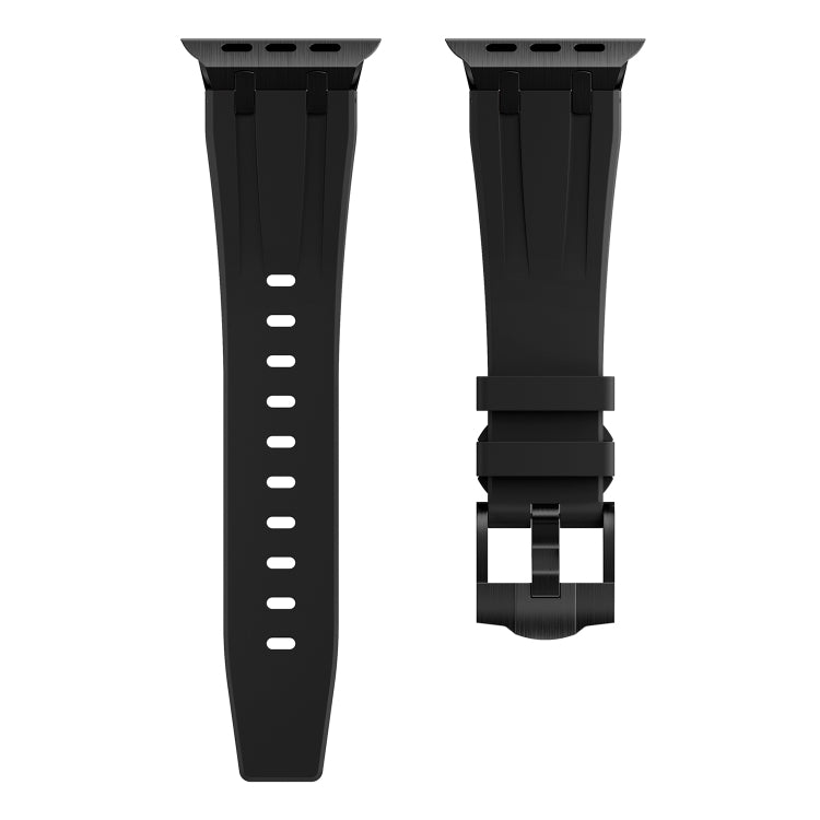 AP Silicone Watch Band For Apple Watch Ultra 49mm(Black Black) - Watch Bands by PMC TechLife | Online Shopping South Africa | PMC TechLife