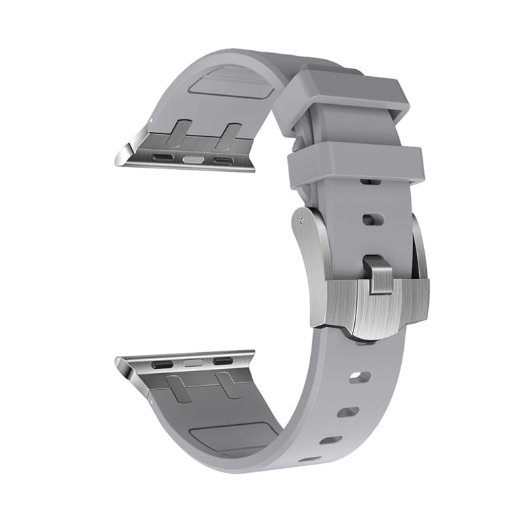AP Silicone Watch Band For Apple Watch 7 41mm(Silver Grey) - Watch Bands by PMC TechLife | Online Shopping South Africa | PMC TechLife