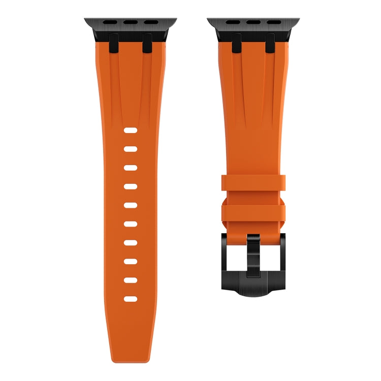 AP Silicone Watch Band For Apple Watch 4 44mm(Black Orange) - Watch Bands by PMC TechLife | Online Shopping South Africa | PMC TechLife