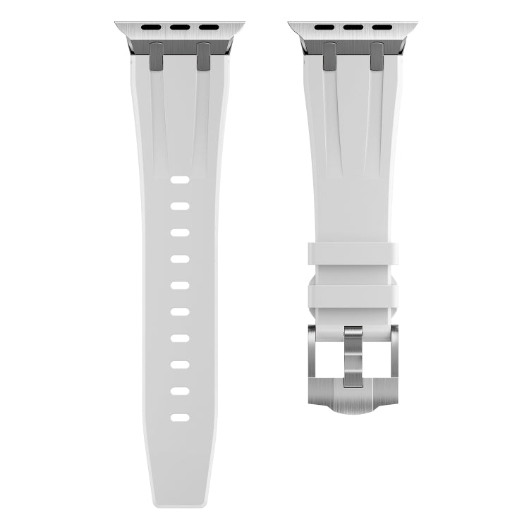 AP Silicone Watch Band For Apple Watch 2 42mm(Silver White) - Watch Bands by PMC TechLife | Online Shopping South Africa | PMC TechLife
