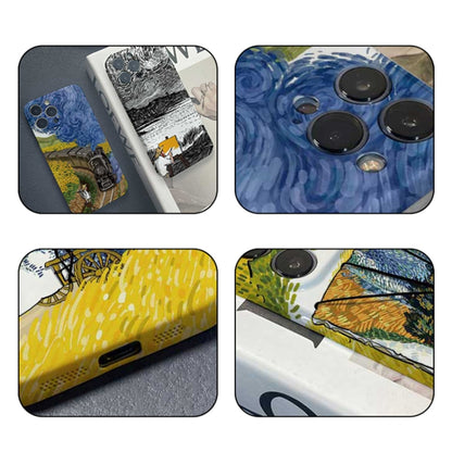 For iPhone 8 Plus / 7 Plus Precise Hole Oil Painting Pattern PC Phone Case(Inkwash) - More iPhone Cases by PMC Jewellery | Online Shopping South Africa | PMC Jewellery