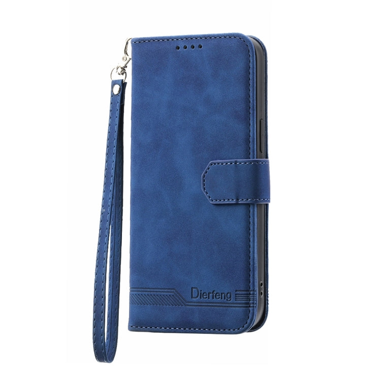 For Honor 90 5G Dierfeng Dream Line TPU + PU Leather Phone Case(Blue) - Honor Cases by PMC Jewellery | Online Shopping South Africa | PMC Jewellery