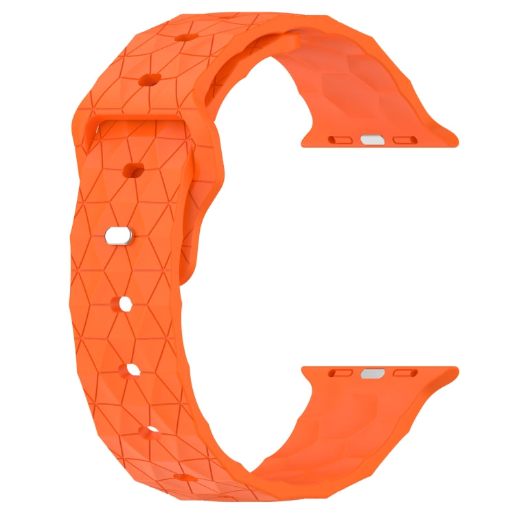 Football Texture Silicone Watch Band For Apple Watch SE 40mm(Orange) - Watch Bands by PMC Jewellery | Online Shopping South Africa | PMC Jewellery