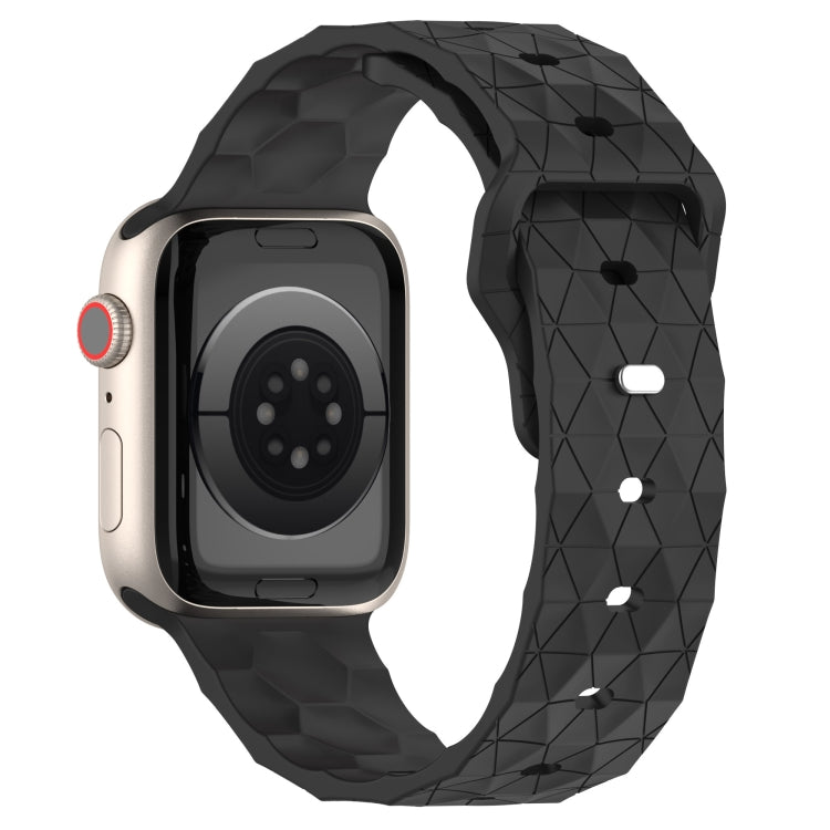 Football Texture Silicone Watch Band For Apple Watch SE 40mm(Dark Grey) - Watch Bands by PMC Jewellery | Online Shopping South Africa | PMC Jewellery