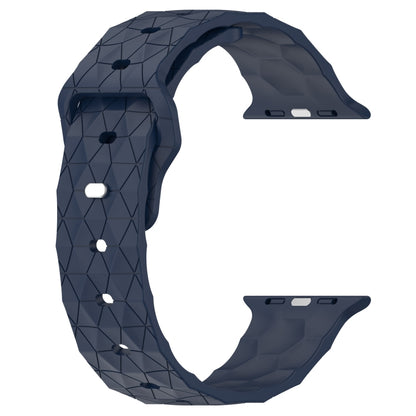 Football Texture Silicone Watch Band For Apple Watch 4 44mm(Midnight Blue) - Watch Bands by PMC Jewellery | Online Shopping South Africa | PMC Jewellery