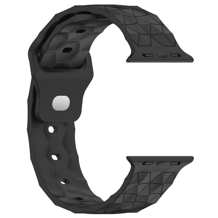 Football Texture Silicone Watch Band For Apple Watch 38mm(Dark Grey) - Watch Bands by PMC TechLife | Online Shopping South Africa | PMC TechLife