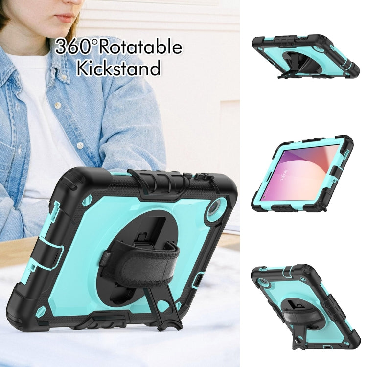 For Lenovo Tab M8 4th Gen Silicone Hybrid PC Tablet Case with Shoulder Strap(Light Blue PC) - Lenovo by PMC TechLife | Online Shopping South Africa | PMC TechLife | Buy Now Pay Later Mobicred