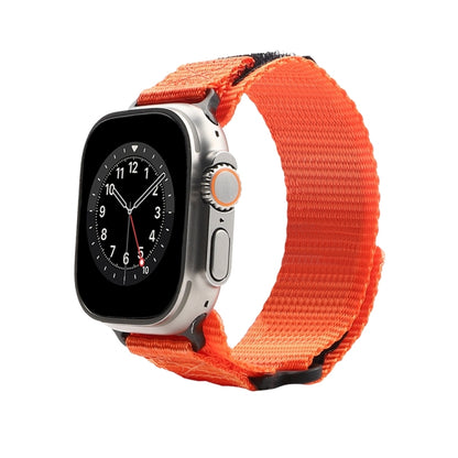 Nylon Two Section Watch Band For Apple Watch 6 40mm(Orange) - Watch Bands by PMC Jewellery | Online Shopping South Africa | PMC Jewellery