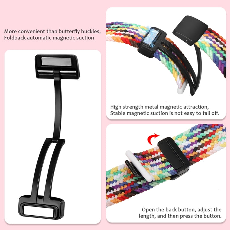 Magnetic Fold Clasp Woven Watch Band For Apple Watch 38mm(Black) - Watch Bands by PMC TechLife | Online Shopping South Africa | PMC TechLife
