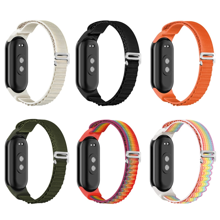 For Xiaomi Mi Band 8 Loop Nylon Watch Band(Rainbow Color) - Watch Bands by PMC TechLife | Online Shopping South Africa | PMC TechLife