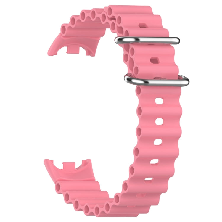 For Xiaomi Mi Band 8 Ocean Silicone Watch Band(Pink) - Watch Bands by PMC TechLife | Online Shopping South Africa | PMC TechLife
