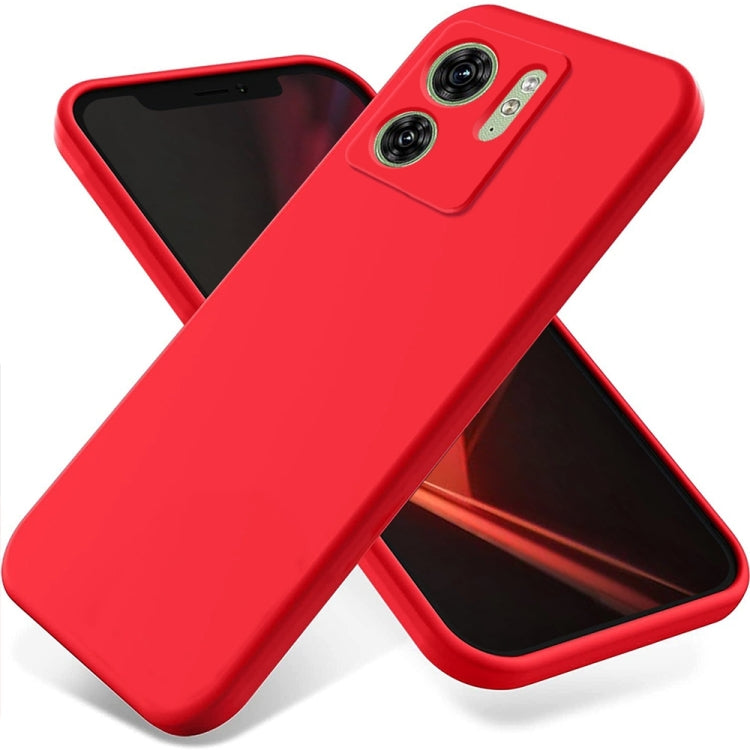 For Motorola Edge 40 5G Solid Color Liquid Silicone Dropproof Full Coverage Phone Case(Red) - Motorola Cases by PMC TechLife | Online Shopping South Africa | PMC TechLife | Buy Now Pay Later Mobicred