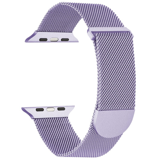 For Apple Watch 8 41mm Milanese Metal Magnetic Watch Band(Lavender Purple) - Watch Bands by PMC Jewellery | Online Shopping South Africa | PMC Jewellery