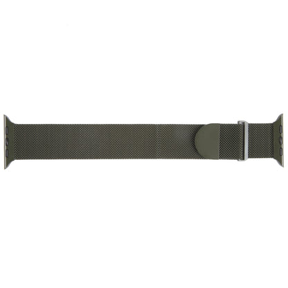 For Apple Watch 8 45mm Milanese Metal Magnetic Watch Band(Army Green) - Watch Bands by PMC Jewellery | Online Shopping South Africa | PMC Jewellery