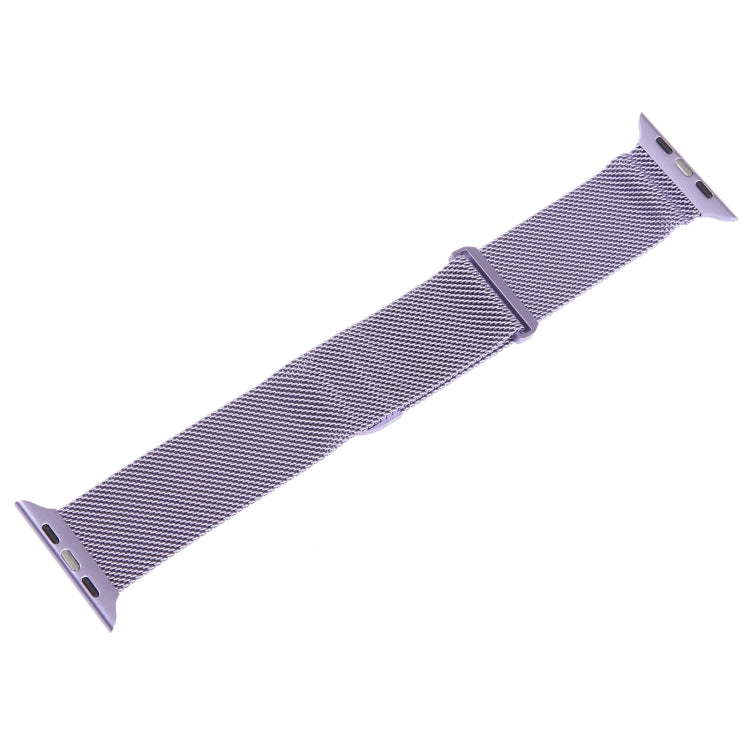 For Apple Watch 7 41mm Milanese Metal Magnetic Watch Band(Lavender Purple) - Watch Bands by PMC Jewellery | Online Shopping South Africa | PMC Jewellery