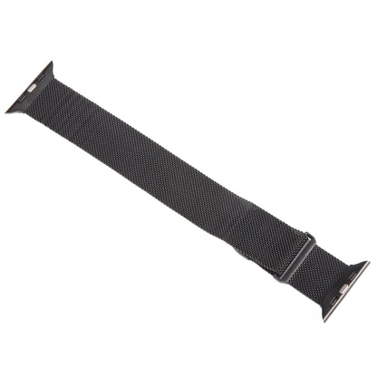 For Apple Watch SE 44mm Milanese Metal Magnetic Watch Band(Black) - Watch Bands by PMC Jewellery | Online Shopping South Africa | PMC Jewellery