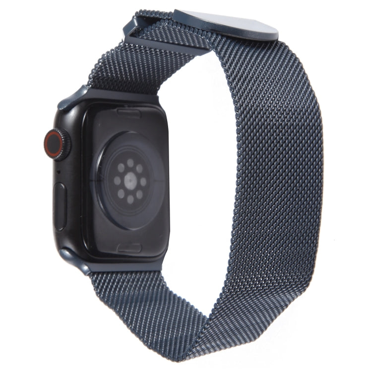 For Apple Watch 4 40mm Milanese Metal Magnetic Watch Band(Midnight Blue) - Watch Bands by PMC Jewellery | Online Shopping South Africa | PMC Jewellery