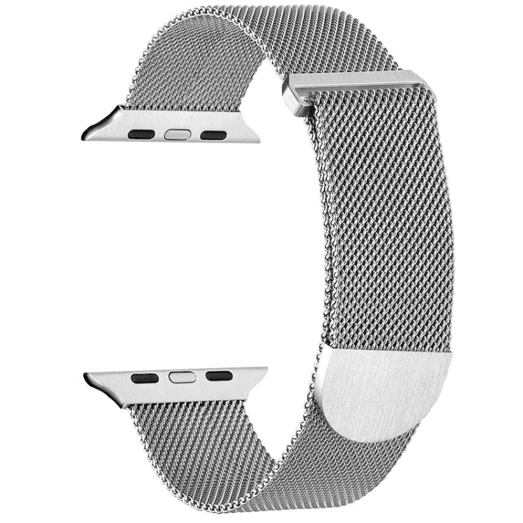 For Apple Watch 4 44mm Milanese Metal Magnetic Watch Band(Silver) - Watch Bands by PMC Jewellery | Online Shopping South Africa | PMC Jewellery