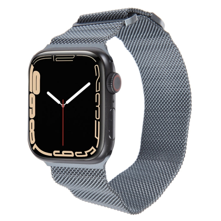 For Apple Watch 3 38mm Milanese Metal Magnetic Watch Band(Space Grey) - Watch Bands by PMC Jewellery | Online Shopping South Africa | PMC Jewellery