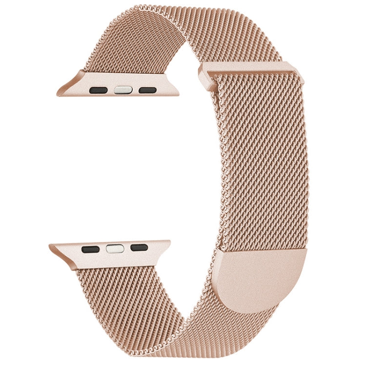 For Apple Watch 3 38mm Milanese Metal Magnetic Watch Band(Retro Gold) - Watch Bands by PMC Jewellery | Online Shopping South Africa | PMC Jewellery